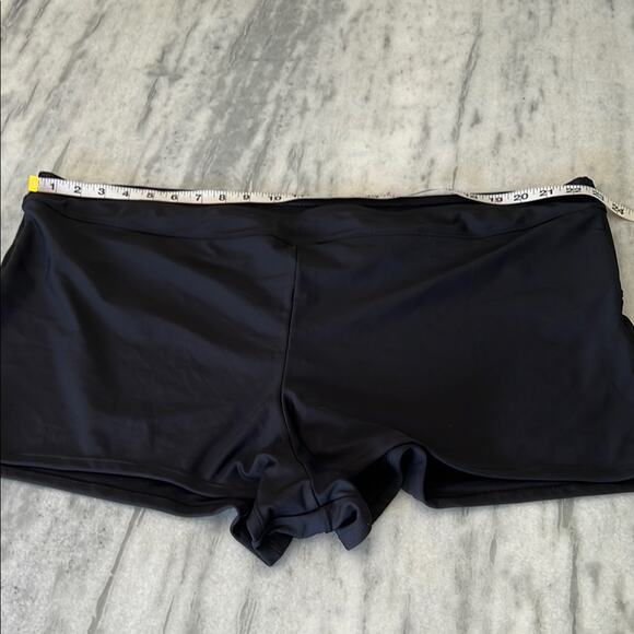 Black Swim Shorts Woman’s 3X 24W-26W Time and Tru Summer Travel - Picture 7 of 9